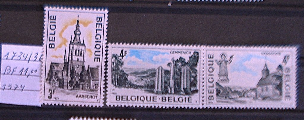 België 1734/36 **/mnh, Verzenden, Orginele gom, Postfris, Postfris