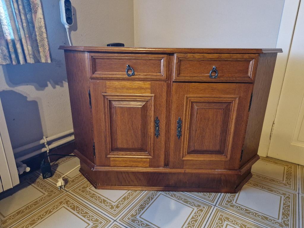 Meuble TV d'angle en bois des années 1980, Antiquités & Art, Enlèvement