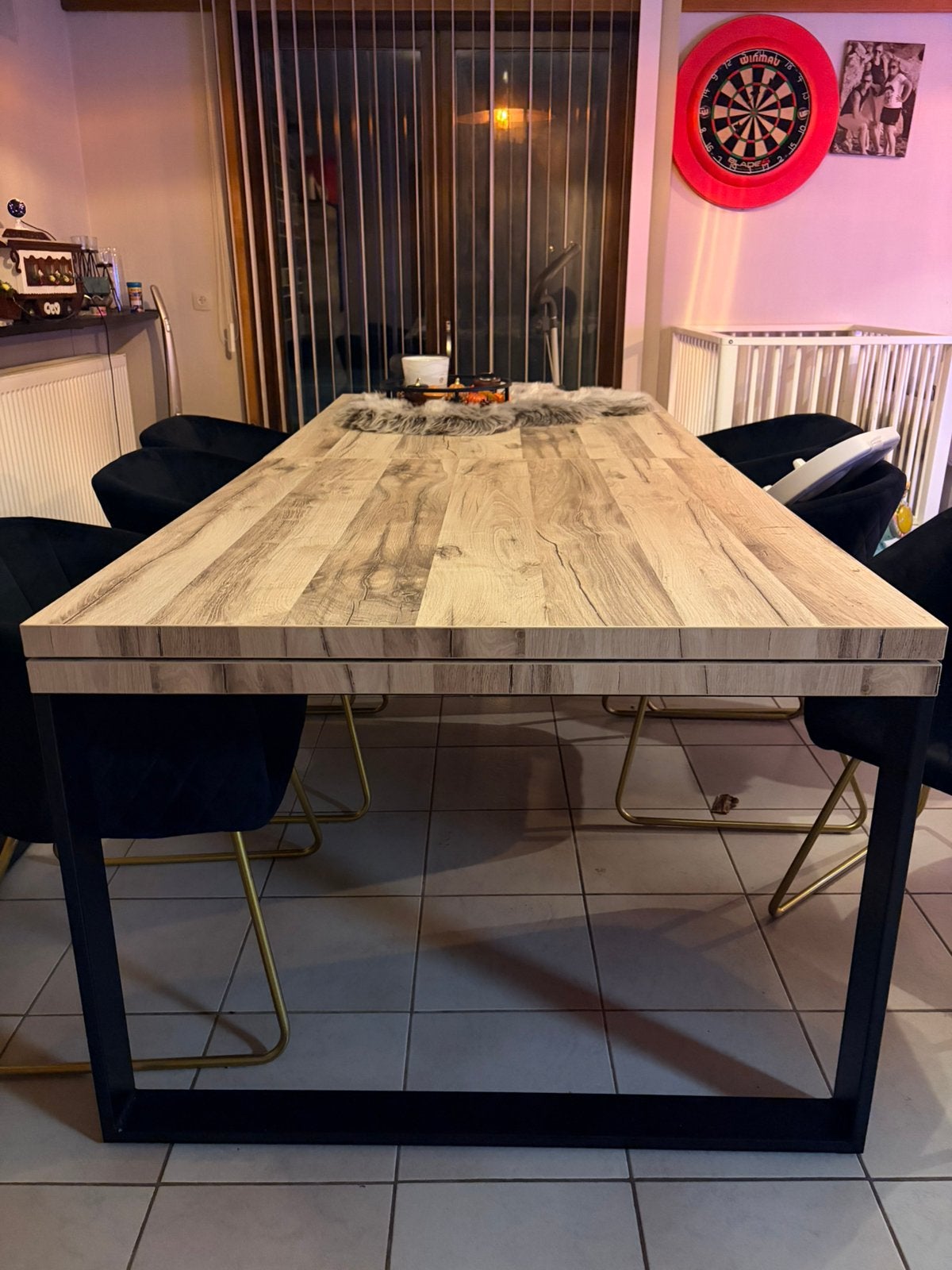Eiken Tafel uitschuifbaar, Enlèvement, Comme neuf
