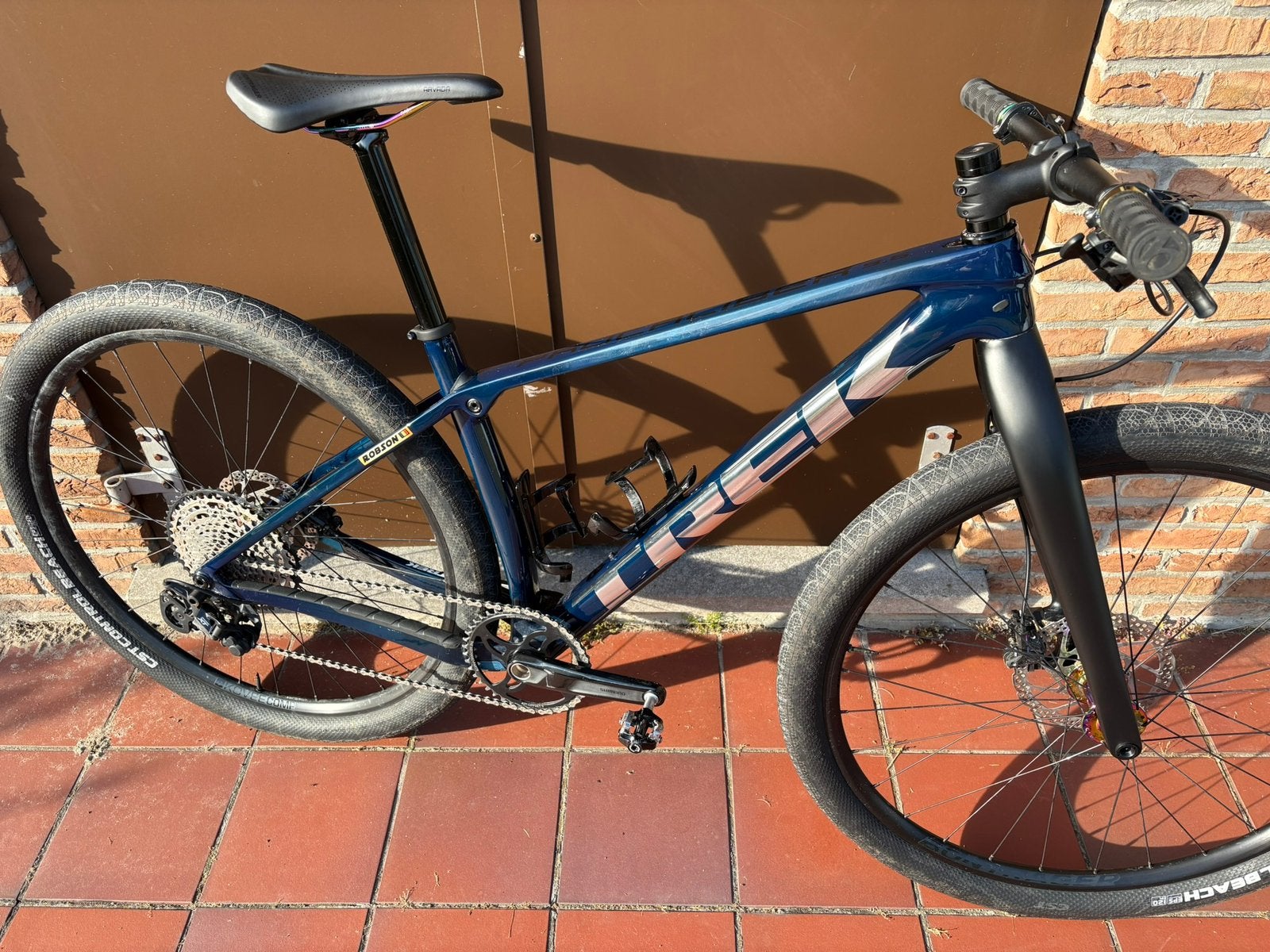 Trek Pro Caliber 9.6 blauw Small, Fietsen en Brommers, Ophalen, Zo goed als nieuw, Trek