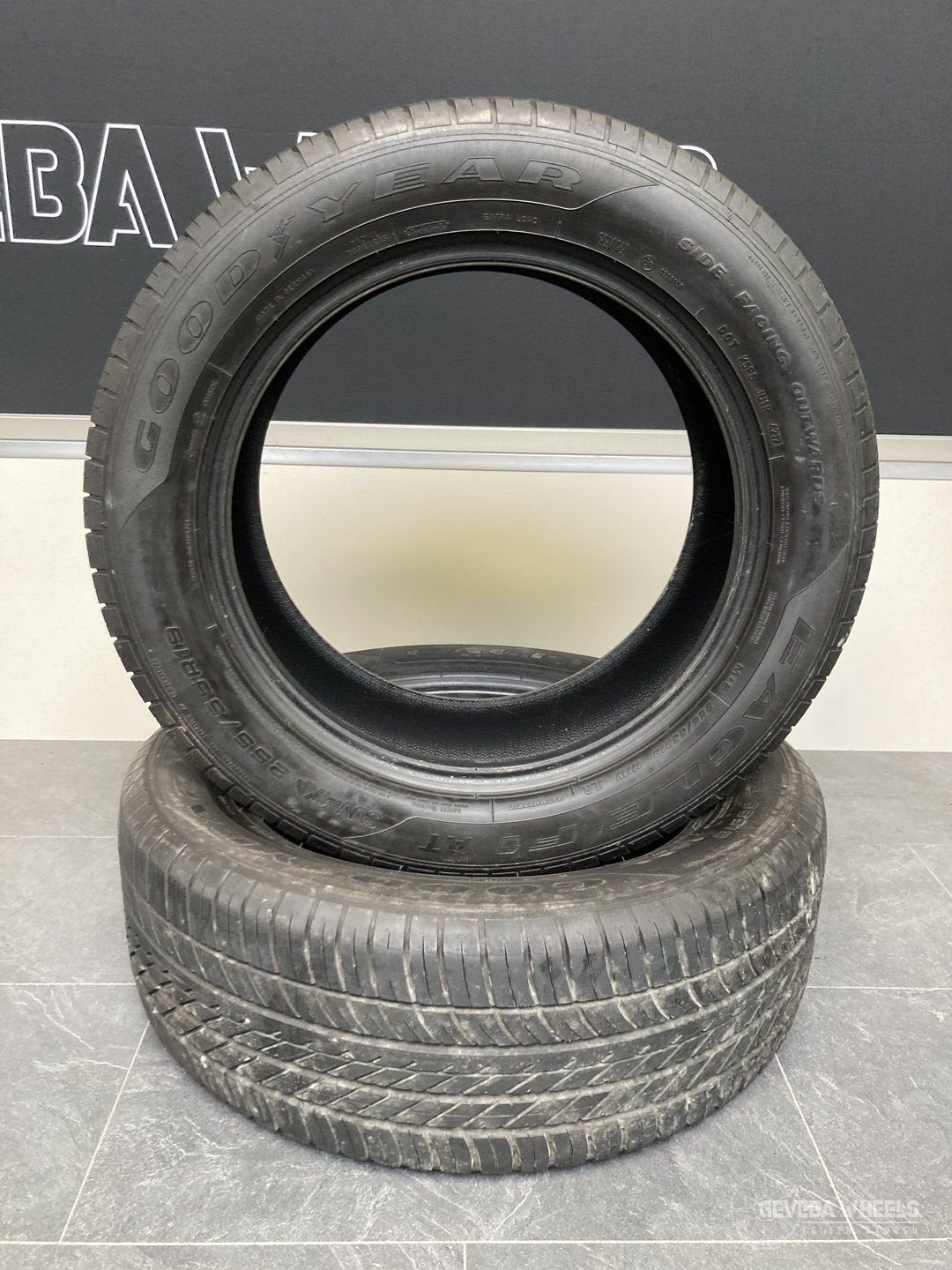 2x 255/55/19 111W Goodyear Eagle F1 AT SUV 4X4 zomer banden, Auto-onderdelen, 19 inch, Gebruikt, 255 mm, -