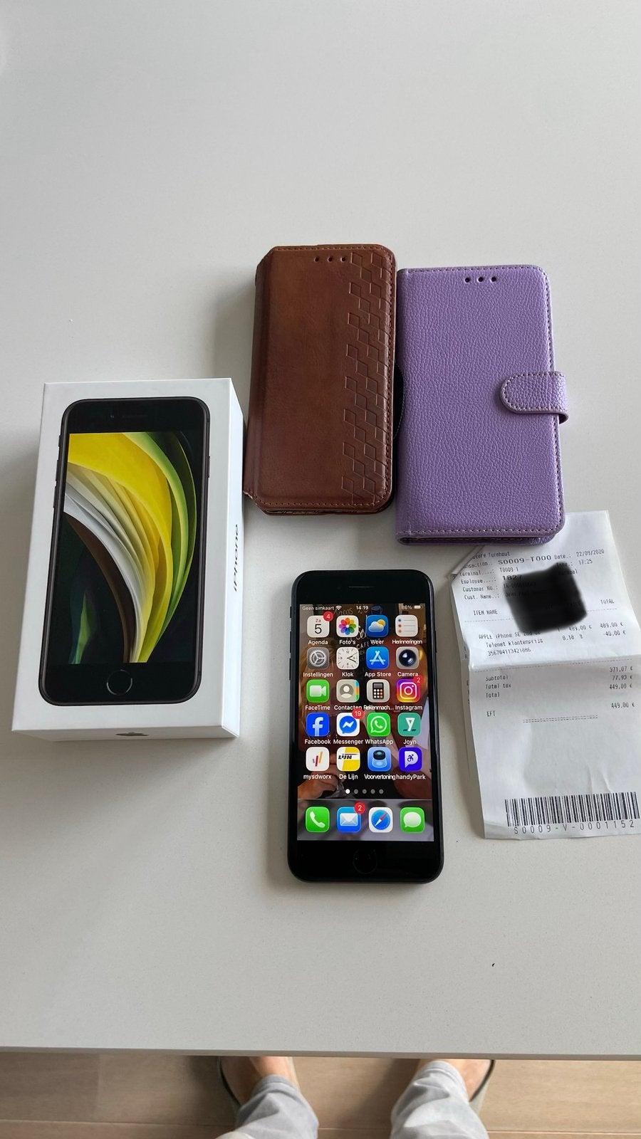 Apple iPhone SE 2020 (2nd) Nieuwe staat, Gebruikt, Zwart, 78 %, Ophalen of Verzenden