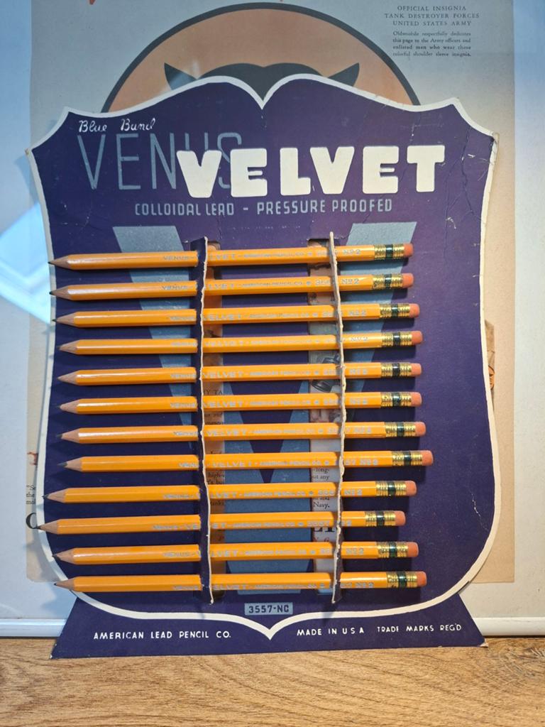 US WW2 "Venus Velvet pencils", Ophalen of Verzenden