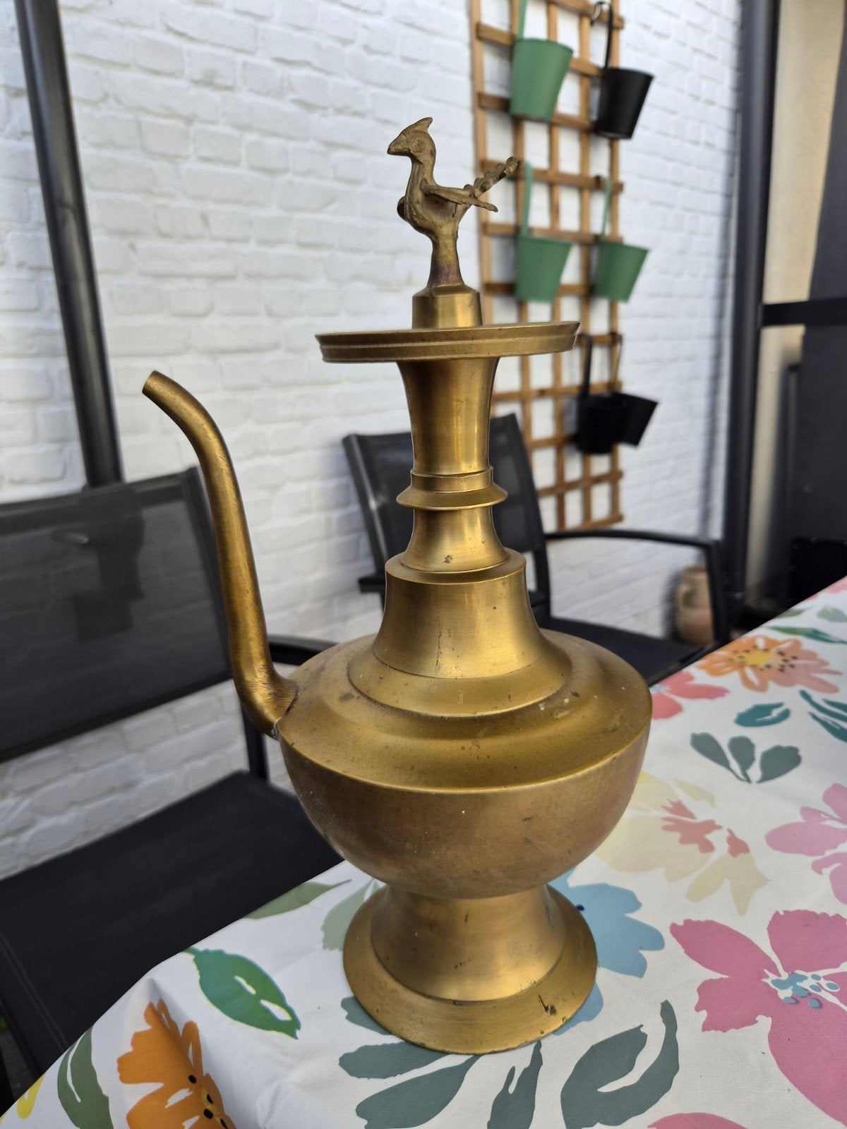 Grote antieke Nepalese messing anti karaf, Antiquités & Art, Antiquités | Bronze & Cuivre, Enlèvement