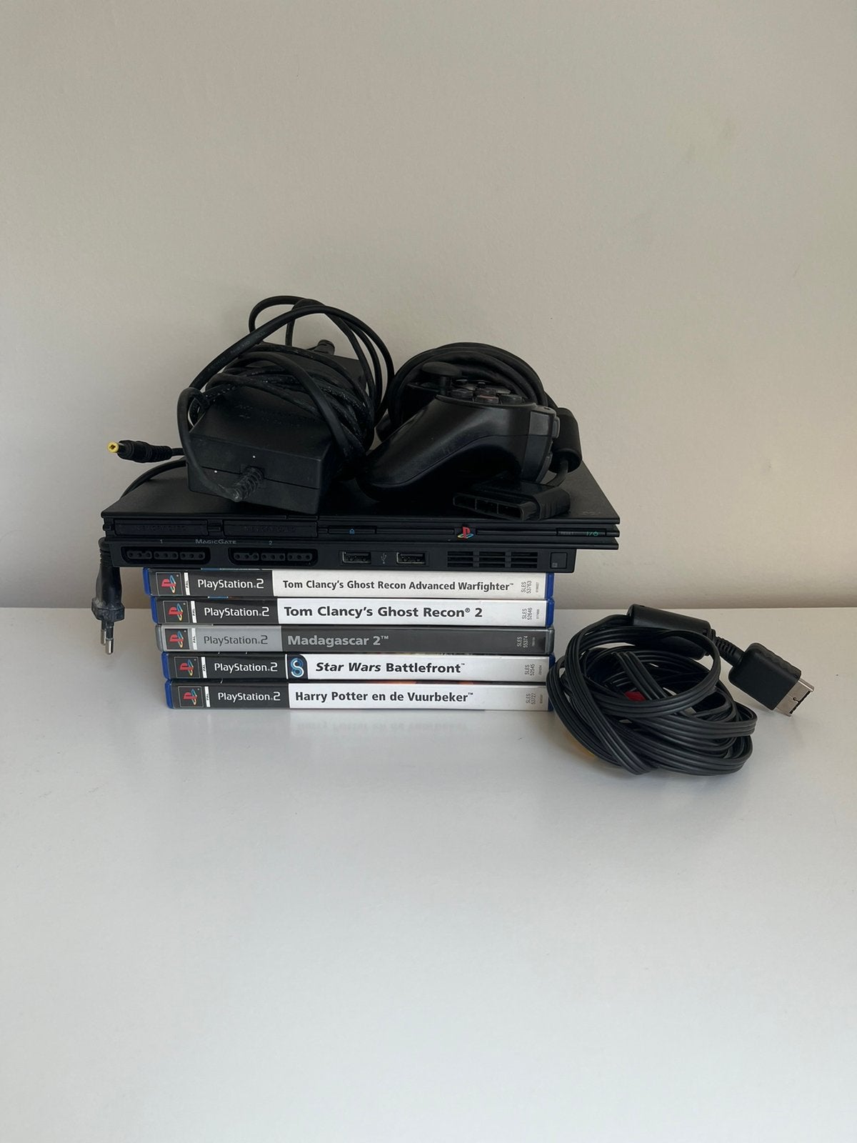 Ps2 slim console, Games en Spelcomputers, Spelcomputers | Sony PlayStation 2, Ophalen, Zo goed als nieuw, Slim