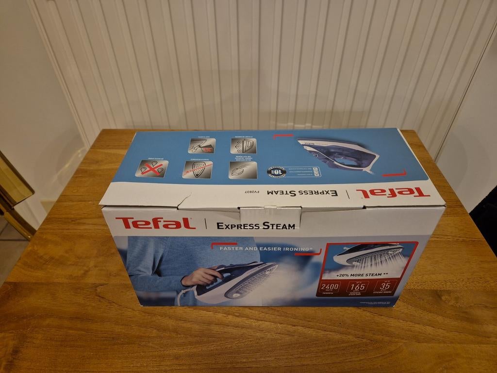 Steam Express Tefal Nieuw Te Koop, Elektronische apparatuur, Strijkijzers en Strijkplanken, Ophalen of Verzenden