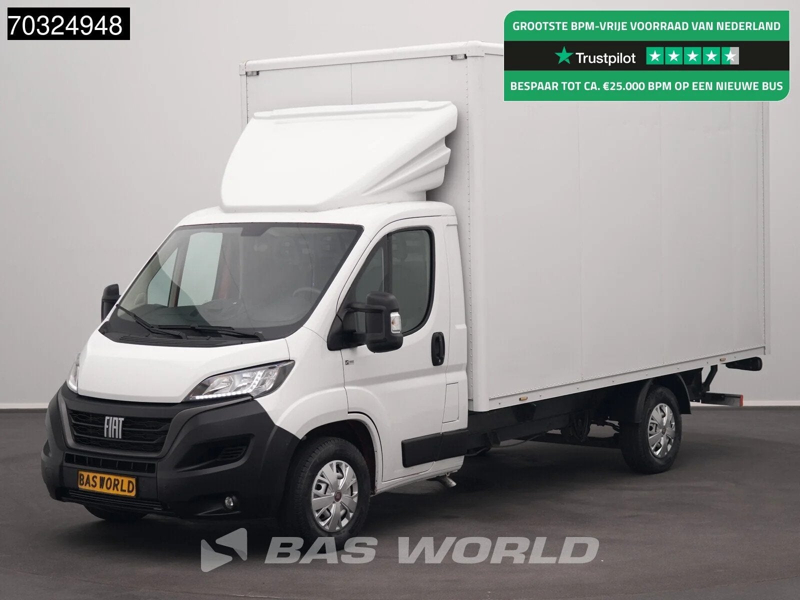 Fiat Ducato 140pk D'Hollandia Laadklep Zijdeur Bakwagen Airc, Auto's, Stof, Gebruikt, Euro 6, 4 cilinders