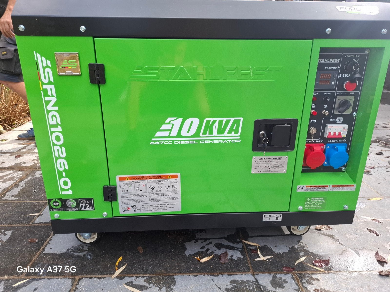 Stahlfest stroom generator SFNG1026-01, Ophalen