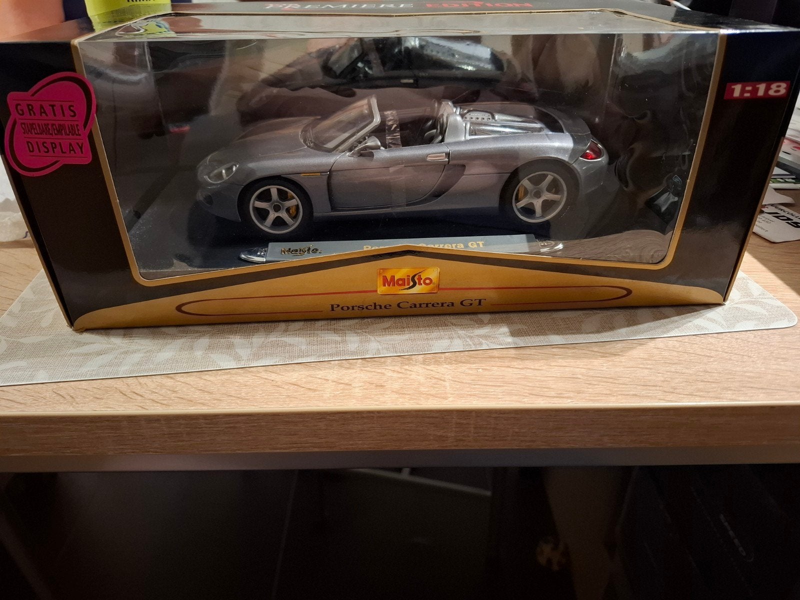 1/18 Maisto Porsche Carrera GT, Ophalen of Verzenden, Maisto