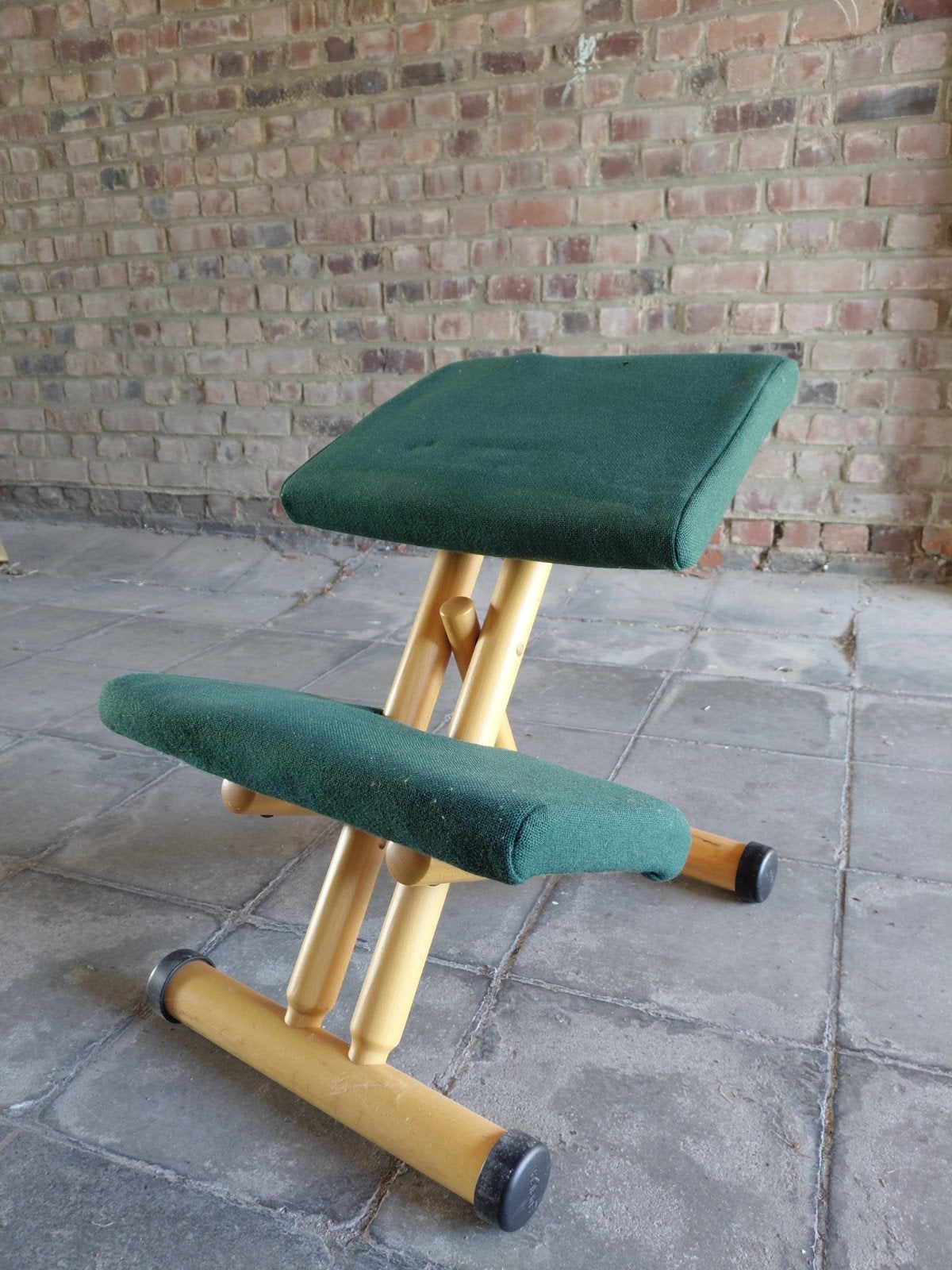 Stokke ergonomische kniestoel, Ophalen, Gebruikt, Bureaustoel, Groen
