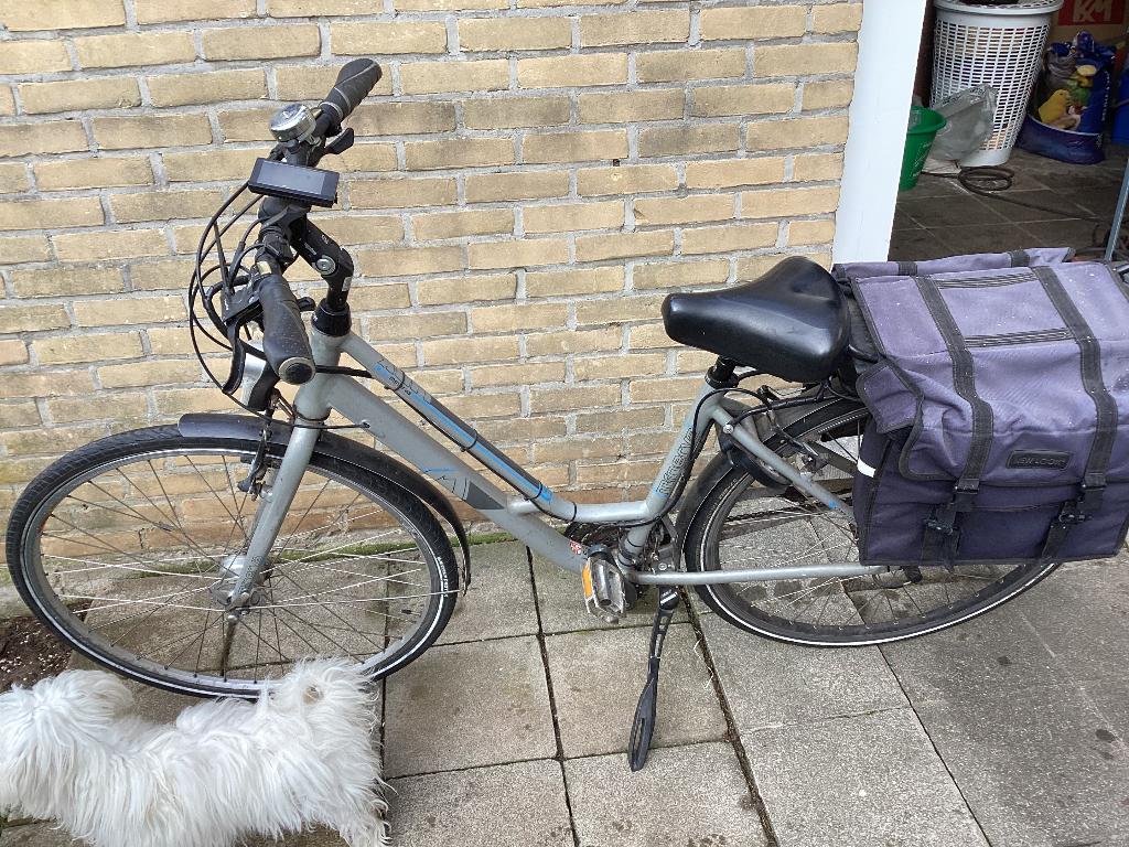 Minerva citybike elektrische met 21 versnellingen, Ophalen, Gebruikt, 50 km per accu of meer, Overige merken
