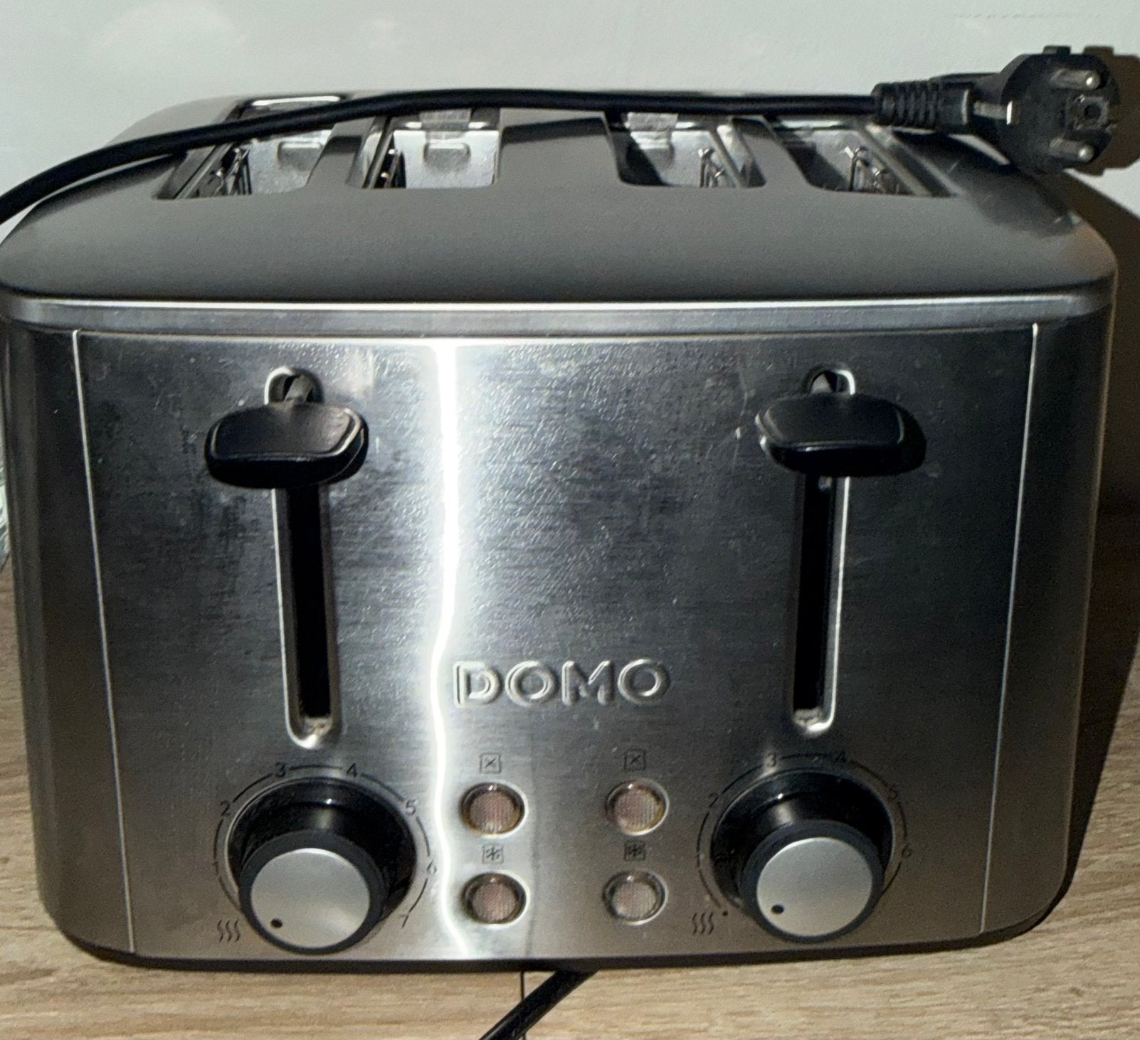 Grille-pain Domo, Electroménager, Enlèvement ou Envoi, Utilisé, Ramasse-miettes amovible