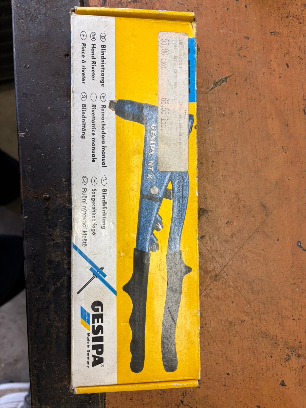 Klinknageltang gesipa, Doe-het-zelf en Bouw, Gereedschap | Handgereedschap, Ophalen, Nieuw