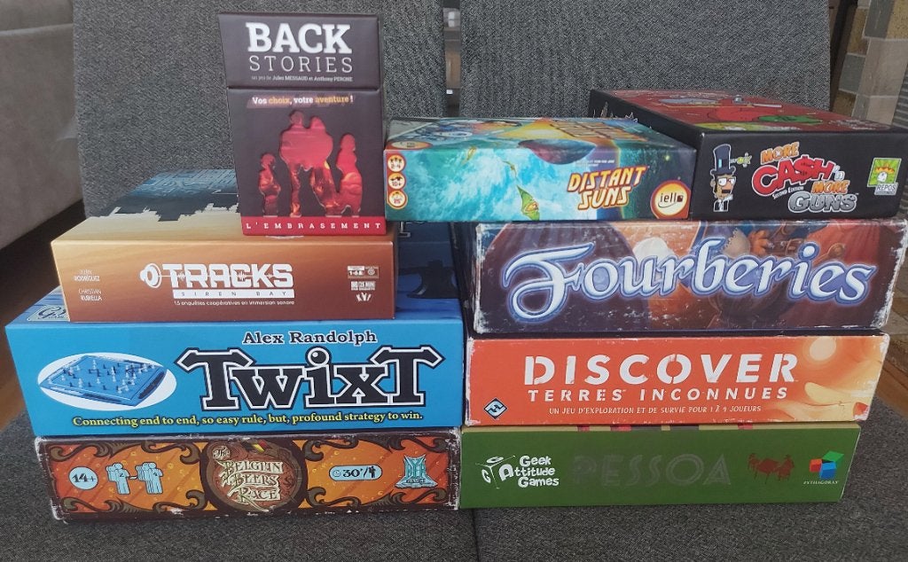 Jeux de société, Ophalen, Gebruikt