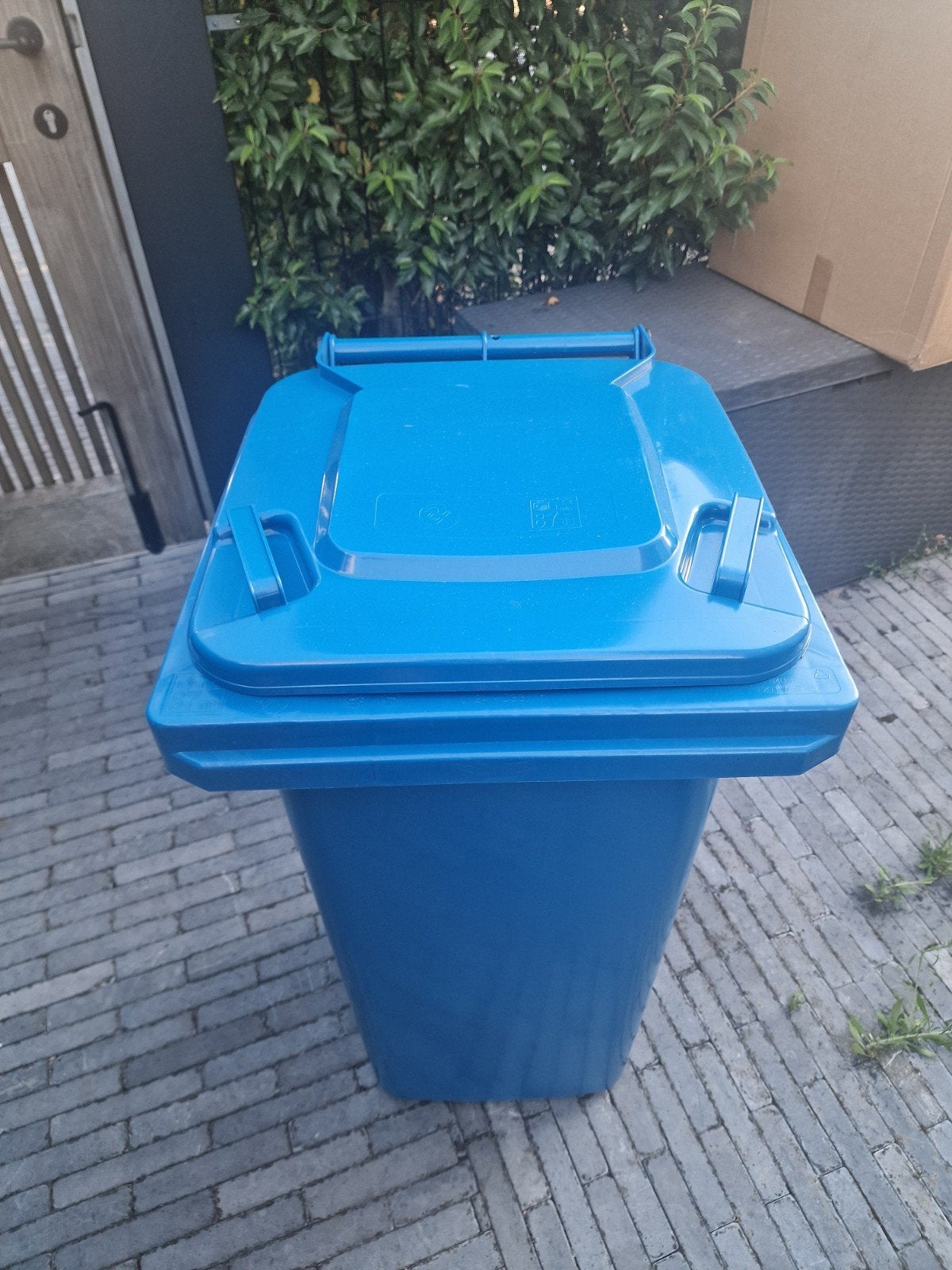 Afvalcontainer blauw pmd 120l nieuw, Ophalen, Kunststof, Nieuw, 40 liter of meer