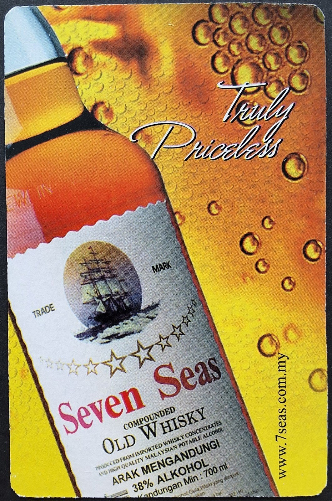 1 Speelkaart  Seven Seas, Ophalen of Verzenden