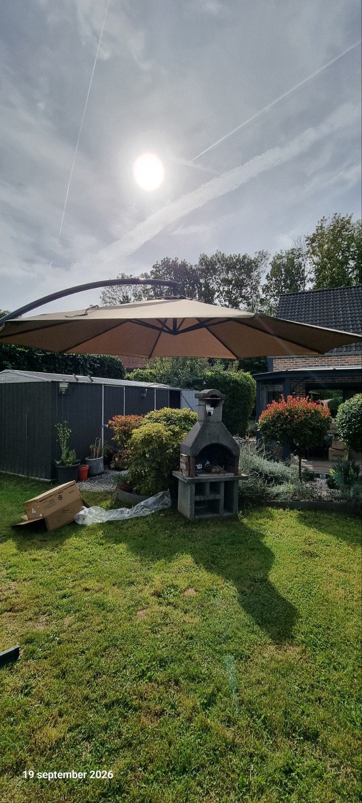 Grote, staande parasol diam +/- 280 cm, Nieuw, Ophalen, Stokparasol
