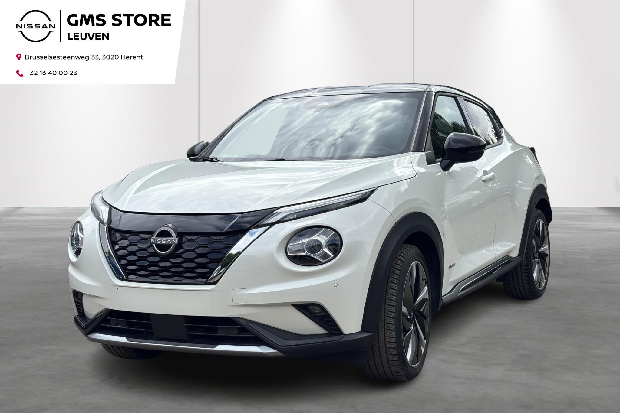 Nissan Juke 1.6 Hybrid 145 N-Design, Gebruikt, 4 cilinders, 1600 cc, Wit