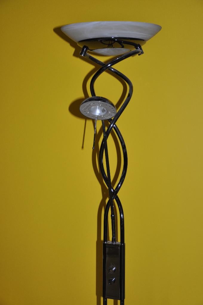 Vloerlamp met kleinere Leeslamp, Maison & Meubles, Lampes | Lampadaires, Enlèvement