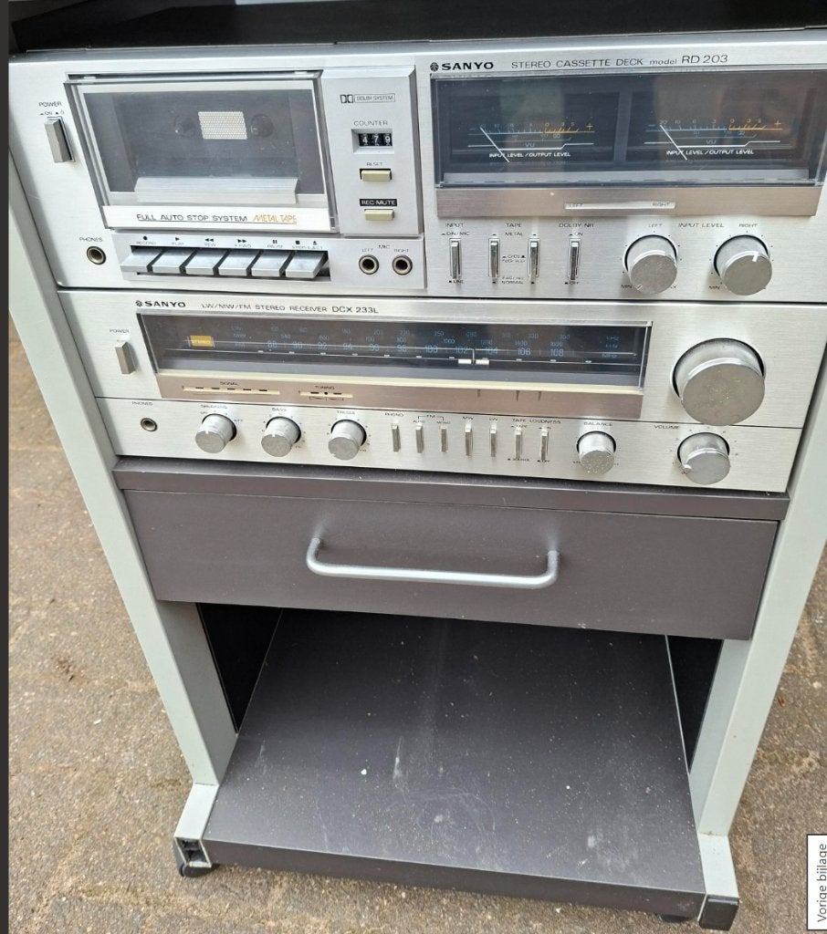 SANYO  DCX 233L  Jaren 70/80 Stereo Receiver, Audio, Tv en Foto, Stereoketens, Ophalen of Verzenden, Gebruikt, Tuner of Radio