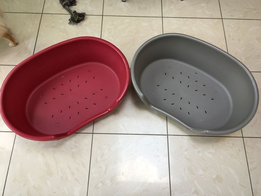 2x NIEUWE Hondenmanden (55cm) – Rood & Grijs – Ongebruikt!, Dieren en Toebehoren, Ophalen, Nieuw, Polyester