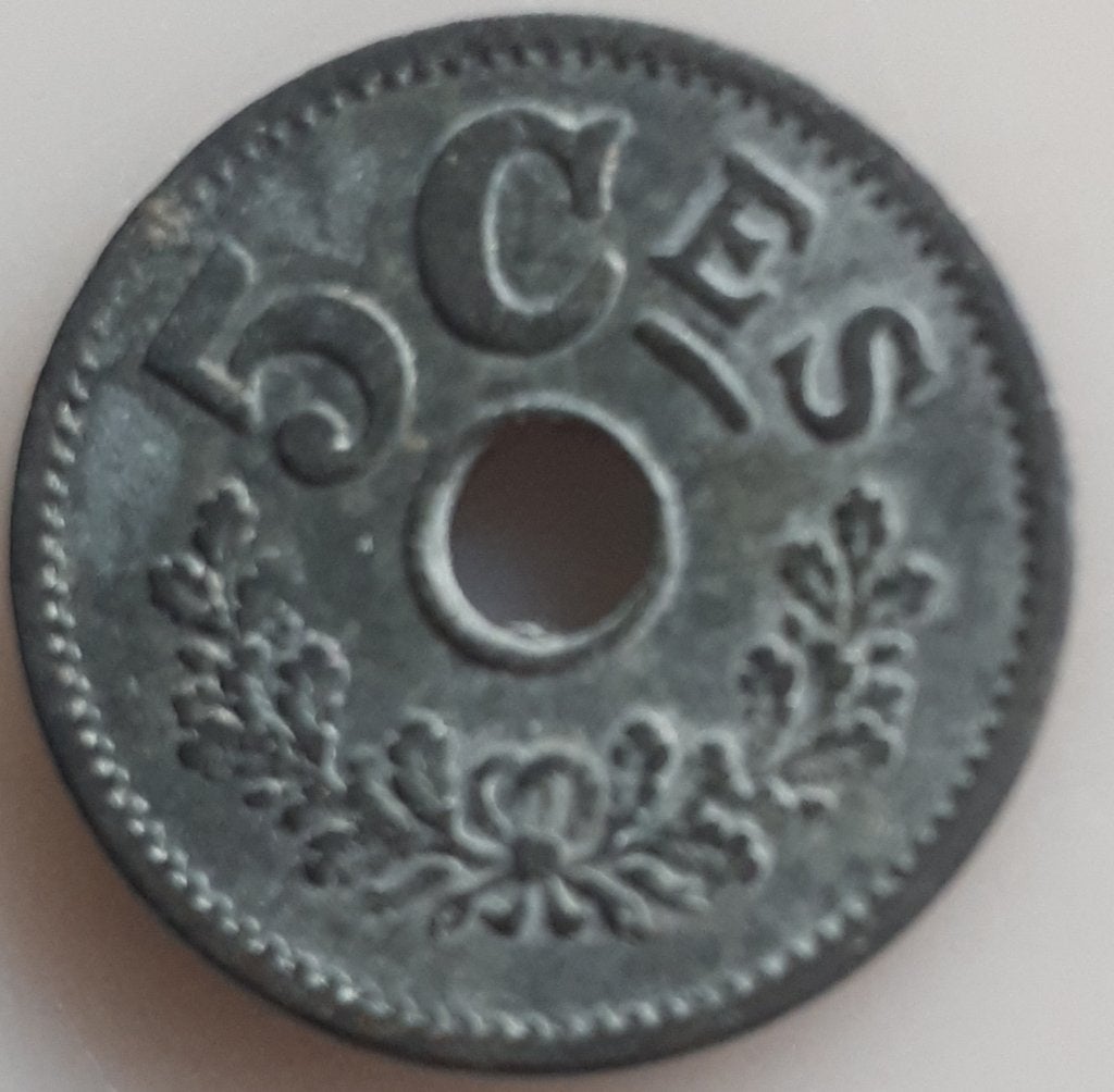LUXEMBURG 5 CENTIMES 1915 KM 27 XF/ UNC, Ophalen of Verzenden, Overige landen, Losse munt