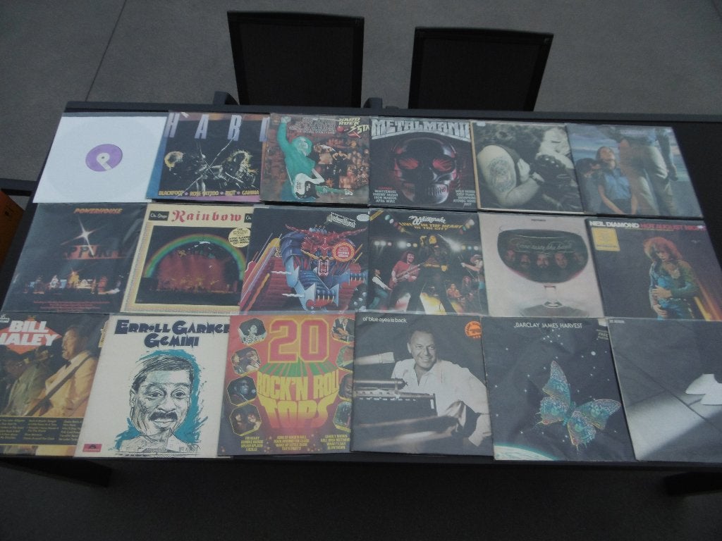 Lot de 33 vinyls LP, CD & DVD, Enlèvement, Hard rock, LP