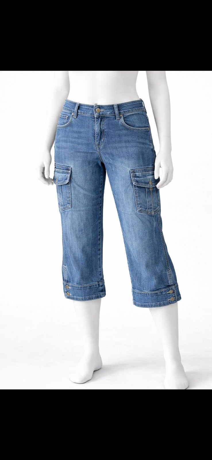 Pantacourt en jeans Manu T30, Enlèvement ou Envoi, Porté, Taille 38/40 (M), Autres couleurs