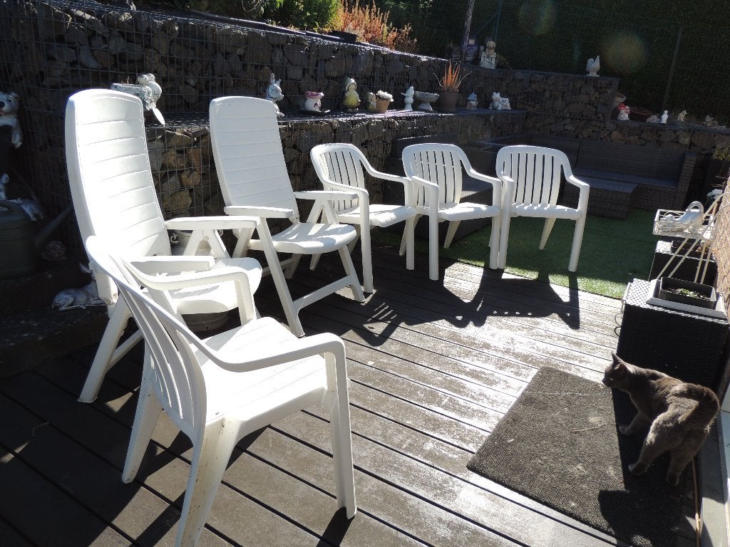 Lot de 4 chaises + 2 fauteuils de jardin, Jardin & Terrasse, Enlèvement