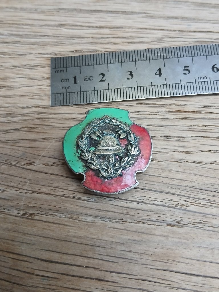 Ancienne boutonnière sapeurs-pompiers belge, Collections, Envoi, Autres, Emblème ou Badge