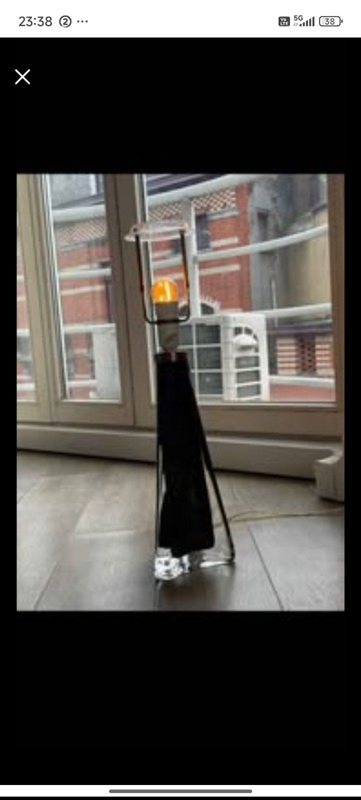 la lampe en verre bleu de la marque Orrefors, datant des ann, Antiquités & Art, Enlèvement