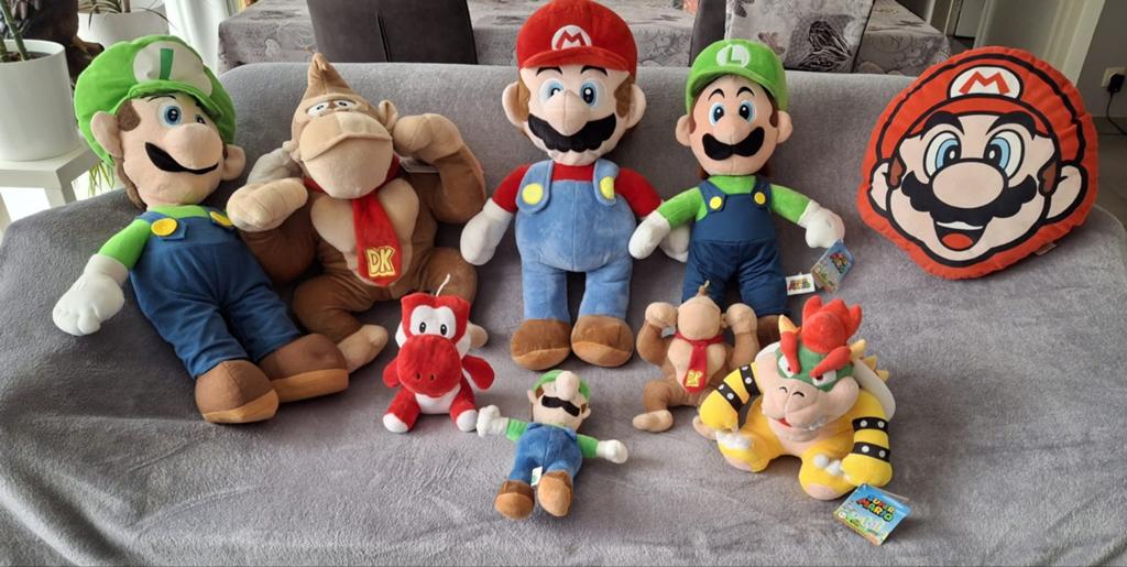 Originele mario knuffels in 1 pakket allemaal nieuw!, Games en Spelcomputers, Games | Overige, Ophalen of Verzenden
