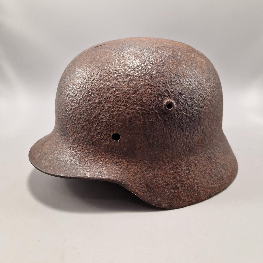 Duitse WO2 M35 helm, Verzenden, Landmacht, Helm of Baret