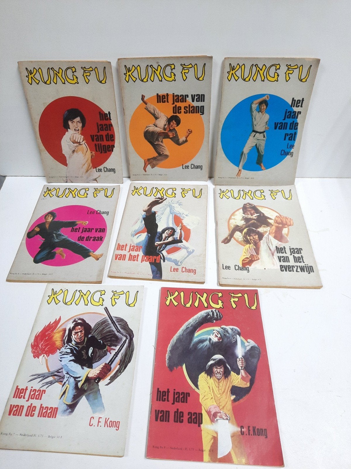 8 boekjes: Kung-Fu - C.F. Kong, Boeken, Ophalen of Verzenden, Gelezen, C.F. kong