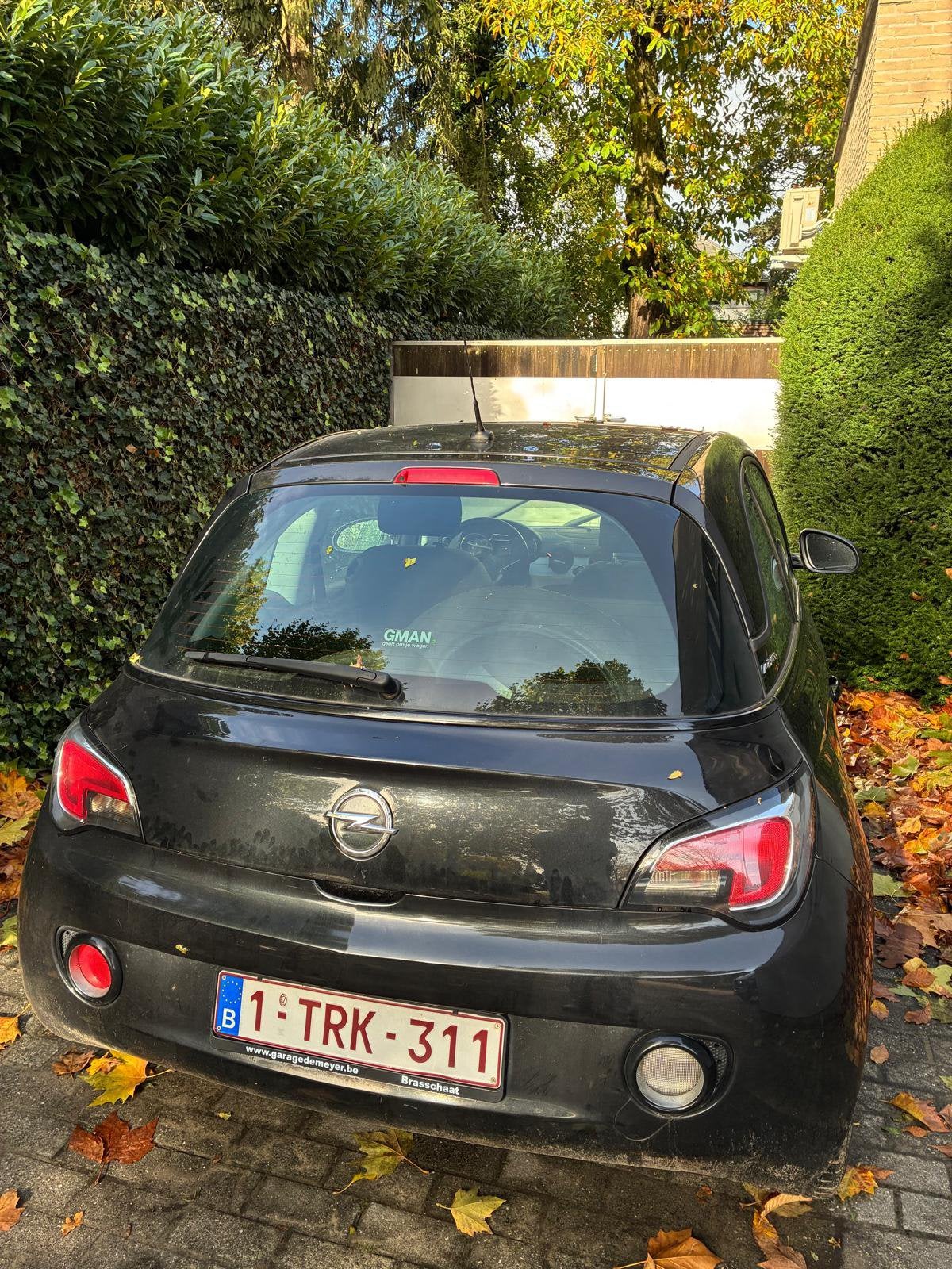 Opel adam, Auto's, 1163 kg, 4 zetels, Stof, Zwart