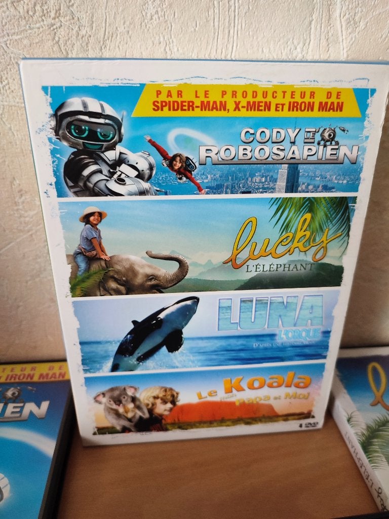 Coffret 4 Films Famille => Robot - Eléphant - Orque - Koala, Ophalen of Verzenden, Zo goed als nieuw, Boxset
