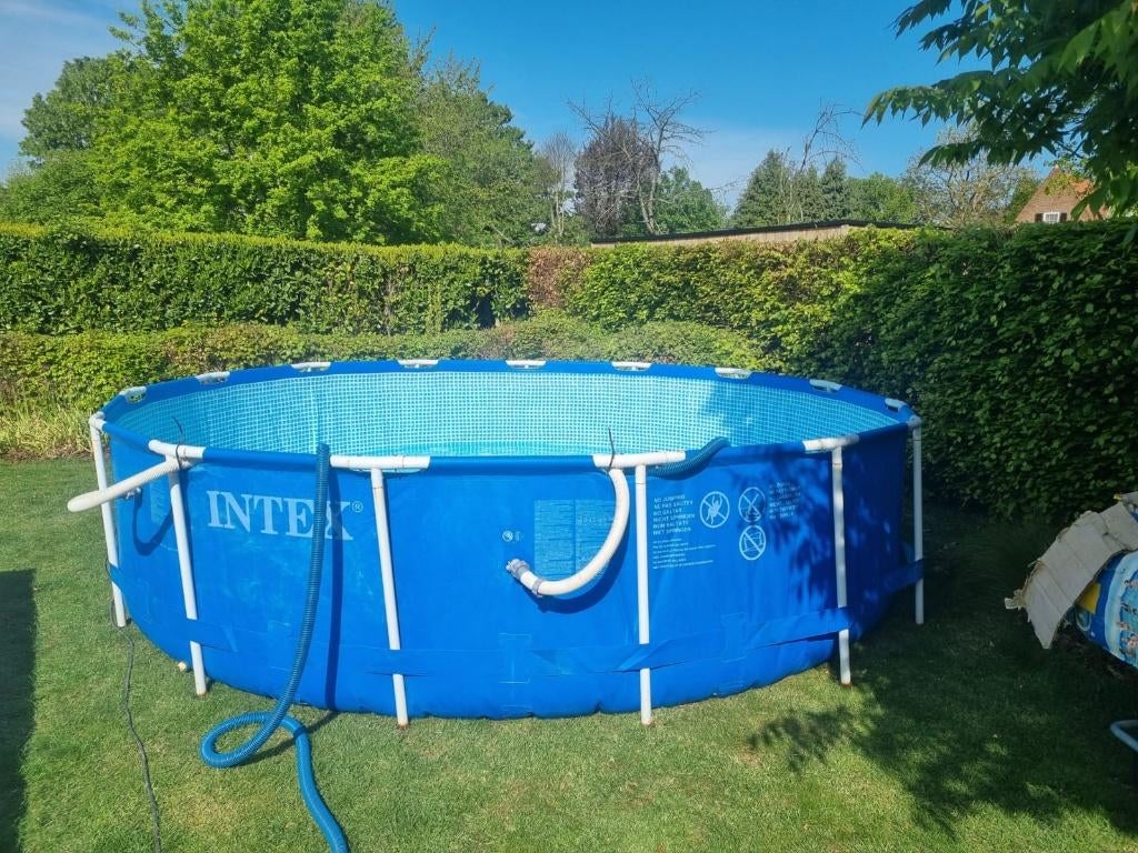 Zwembad Intex metal frame: VANDAAG AF TE HALEN!!!!, Ophalen, Rond, Opzetzwembad
