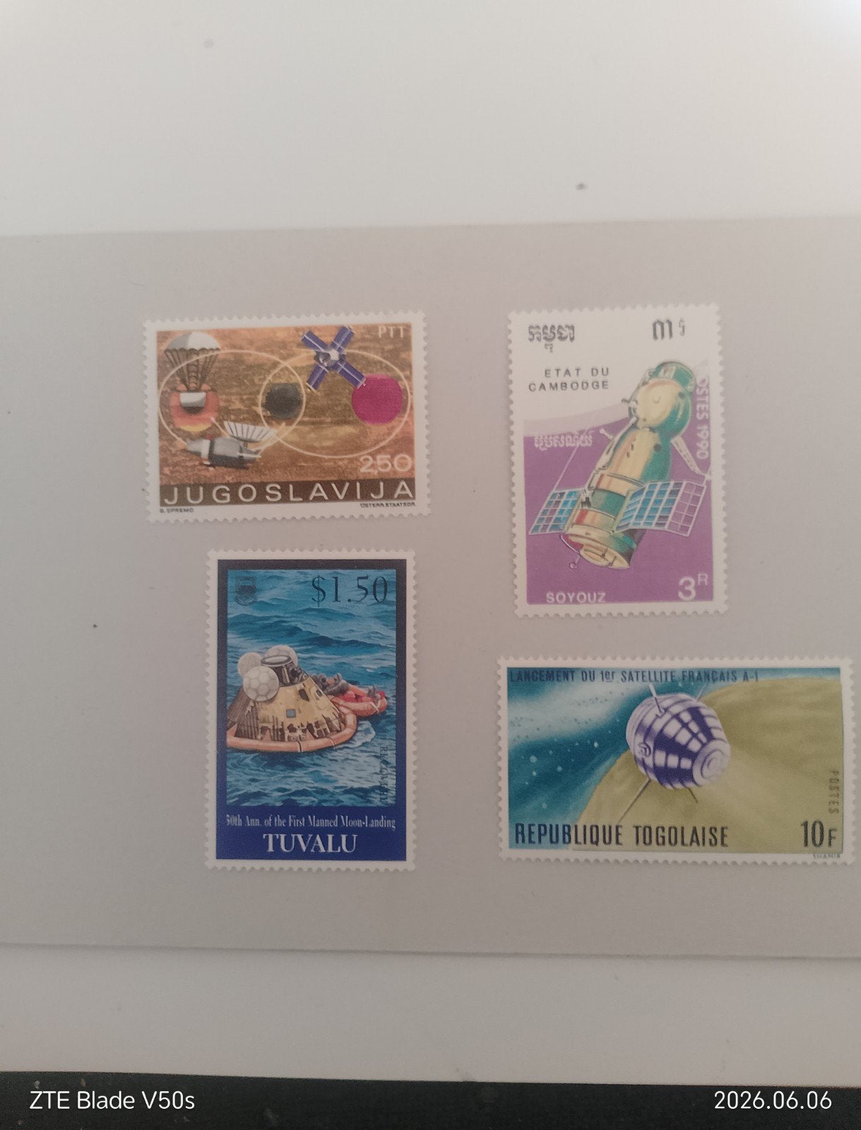4 timbres pour un voyage dans l'espace après un voyage dans, Enlèvement ou Envoi