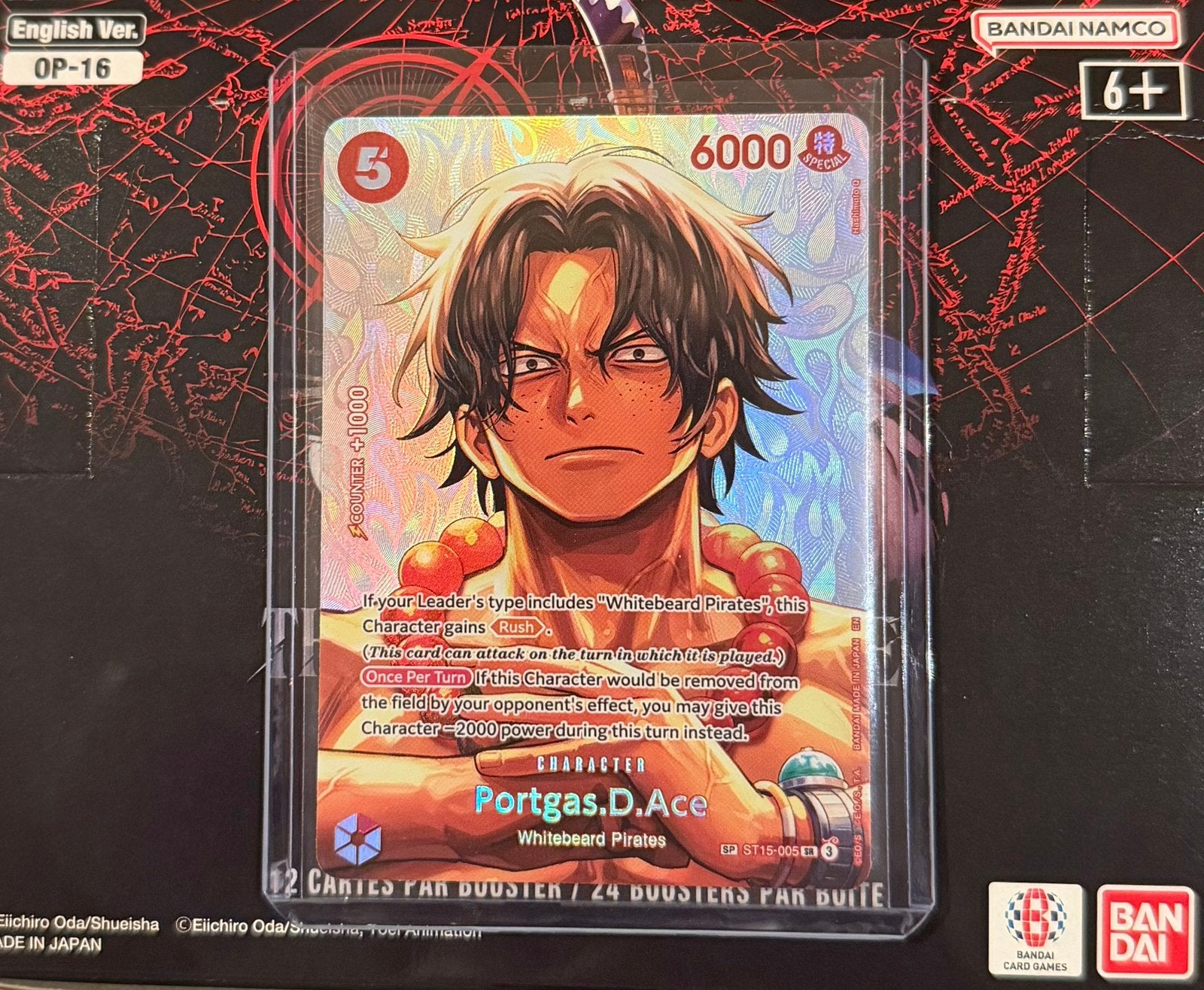 Portgas D. Ace Rare SP ST15-005 SR, Ophalen of Verzenden, Nieuw