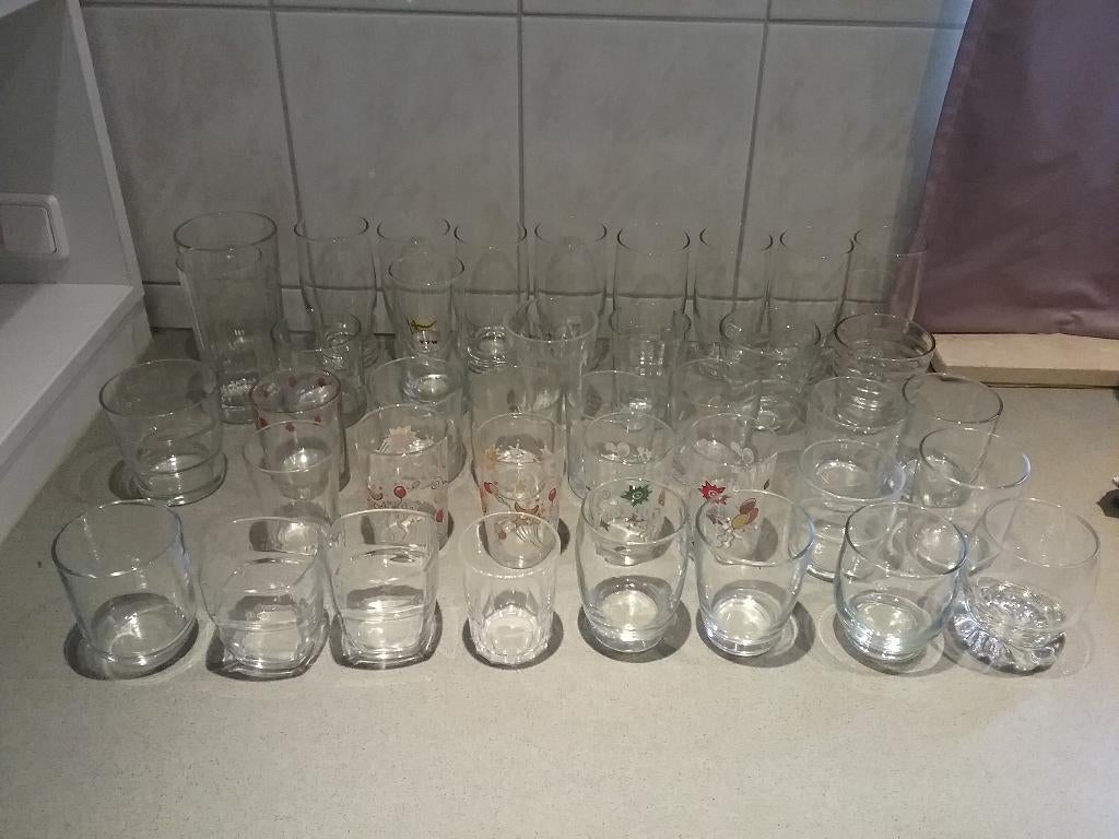 Glazen, Ophalen of Verzenden, Gebruikt, Frisdrankglas