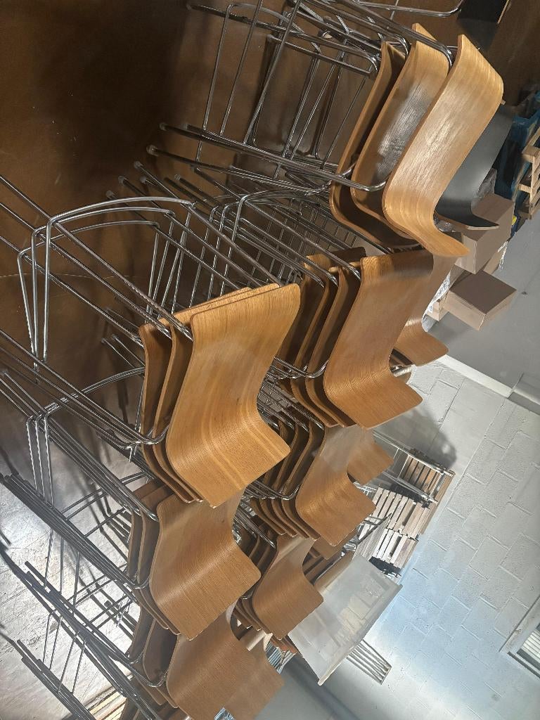 48-delige krukset, Huis en Inrichting, Barkrukken, Ophalen, Gebruikt, Hout, 60 tot 90 cm