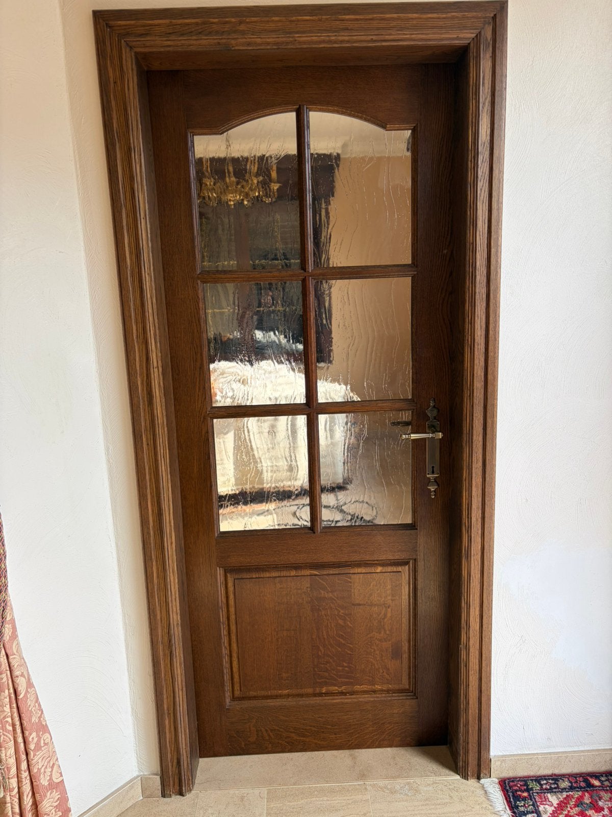 Portes en chêne à vendre 75€/pièce, Enlèvement, Utilisé, Verre, Porte intérieure