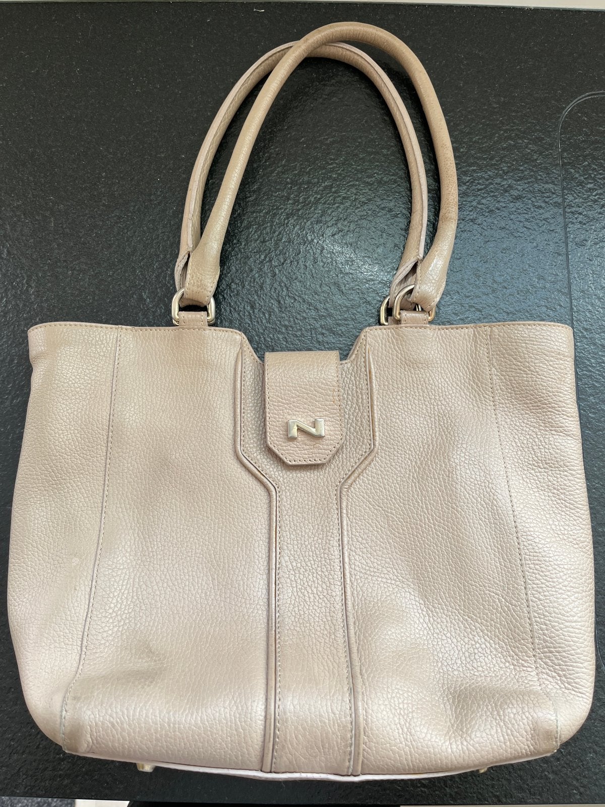 Beige Natan-Baume handtas, Handtassen en Accessoires, Tassen | Damestassen, Ophalen, Zo goed als nieuw, Beige, Handtas