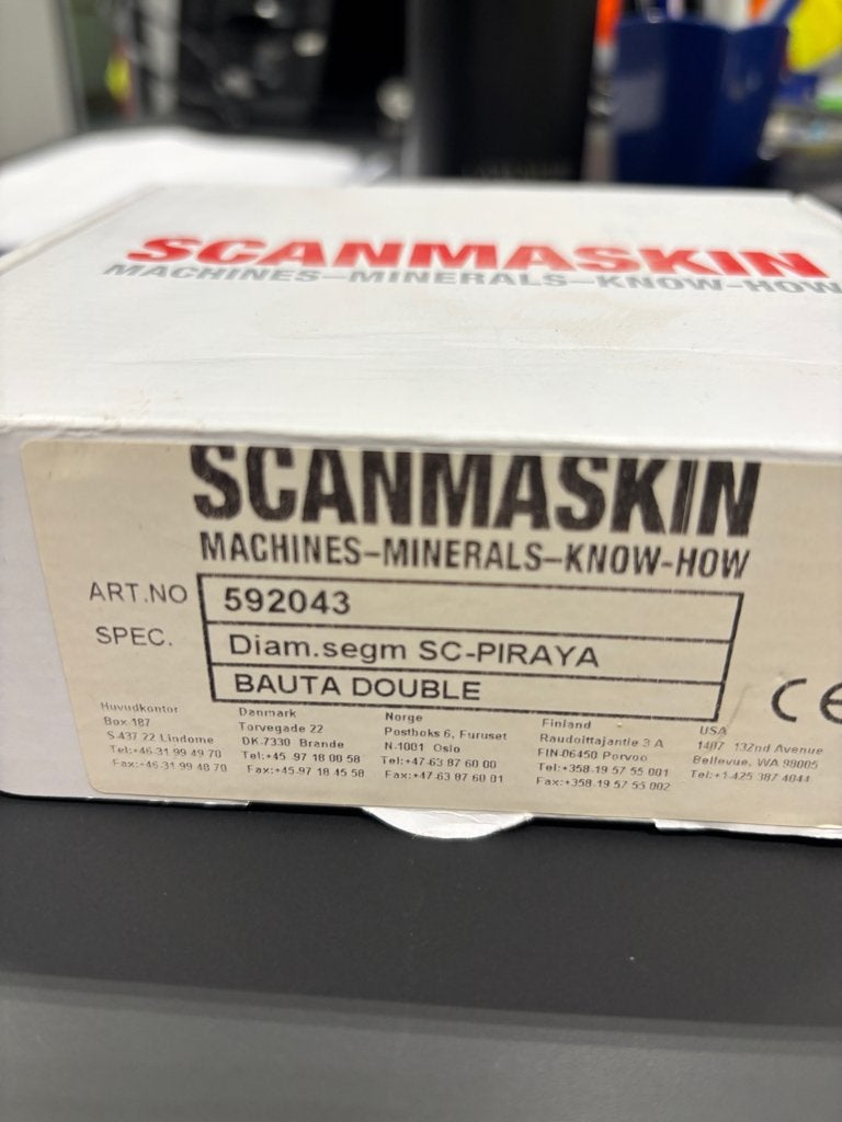 Scanmaskin diamantsegmenten, Ophalen, Nieuw