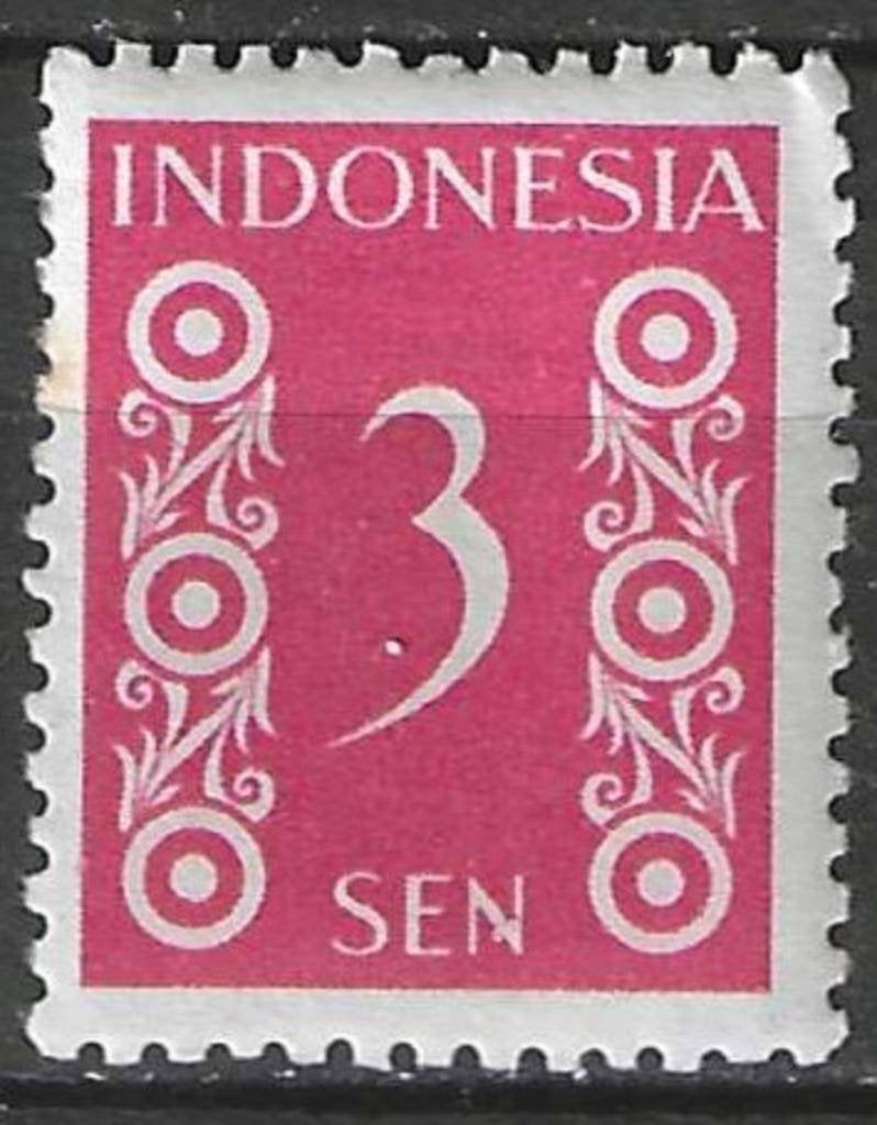 Nederlands Indie 1948 - Yvert 346 - 3 Sen - Rood (PF), Verzenden, Postfris