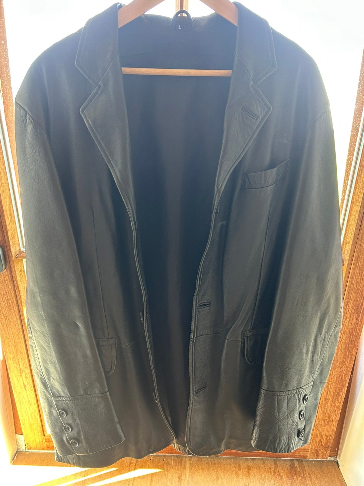 Veste en cuir pour homme, grande taille, Vêtements | Hommes, Enlèvement ou Envoi, Comme neuf, Taille 52/54 (L), Noir