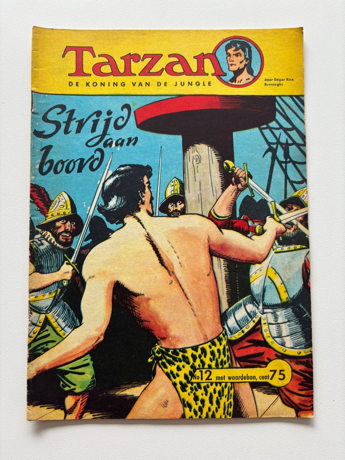 Tarzan strip nr 12 Strijd aan boord ., Eén comic, Ophalen, Gelezen
