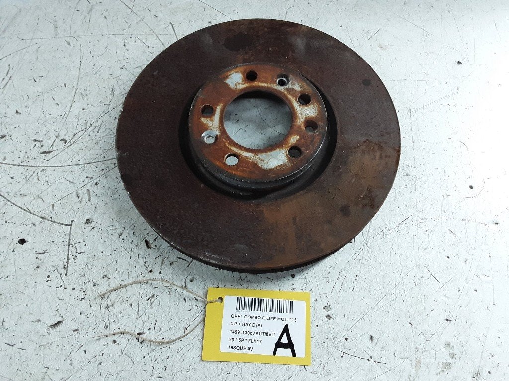 FREIN DISQUE AVANT Opel Combo Life / Tour (01-2018/-), Opel, Opel Automobile GmbH, Utilisé, Kontakt-opel@opel.com