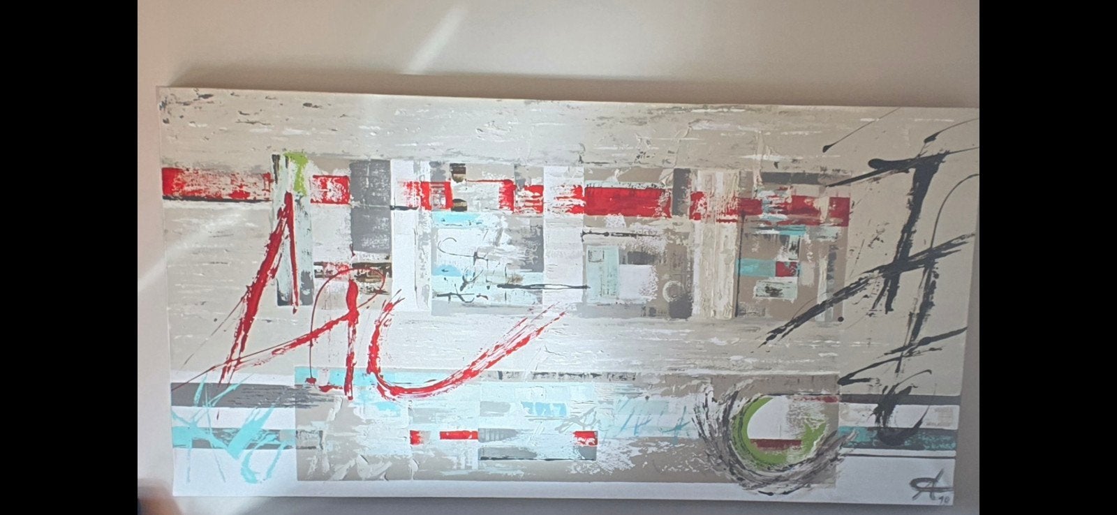 magnifique tableau 2M x 1M Alexandra Gersdorff, Enlèvement