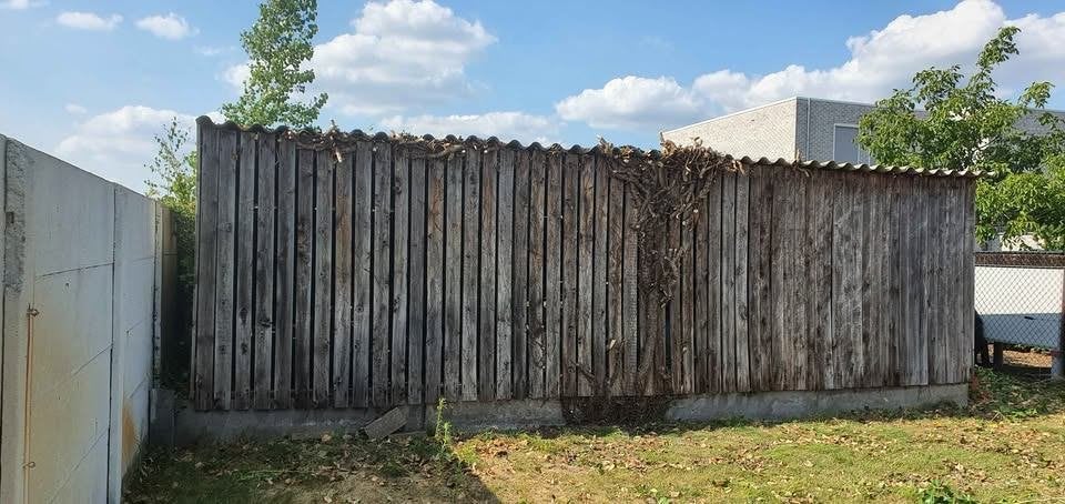 Gratis houten barak, Ophalen